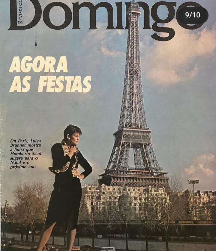 Luiza Brunet em campanha histórica Dijon realizada em Paris