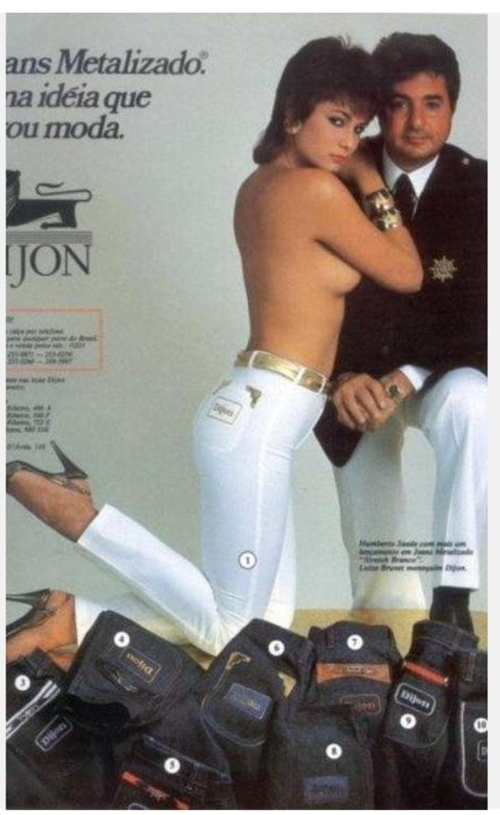 Campanha histórica topless da Dijon Jeanswear nos anos 1980
