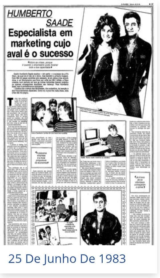 Matéria de imprensa sobre Humberto Saade e o marketing da Dijon